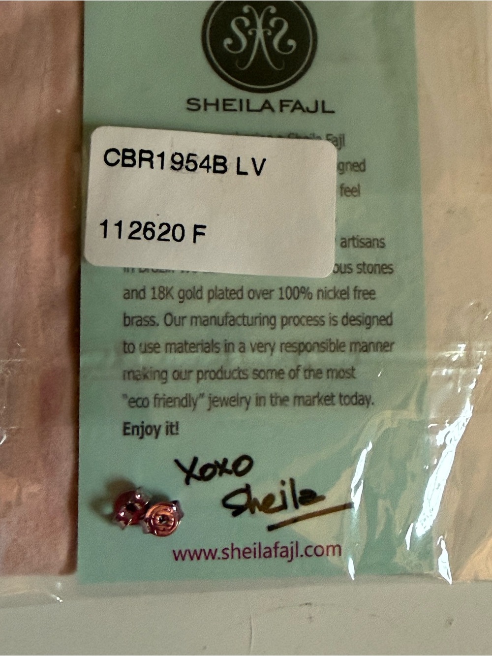 Sheila Fajl Burnished Lavender Everybody’s Favorite 2” Hoop Earrings Summer Vaca - Picture 4 of 4